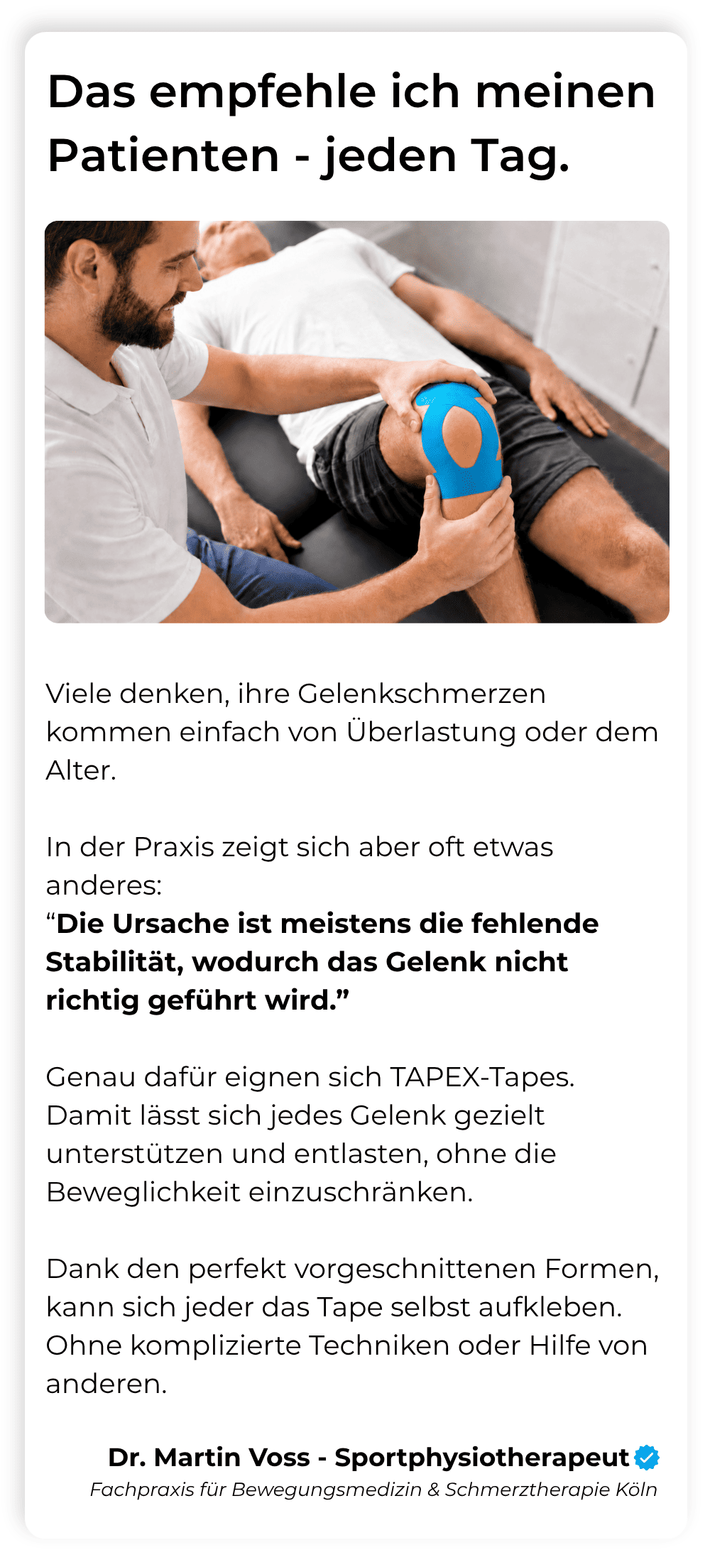 Anlegen der Tapes